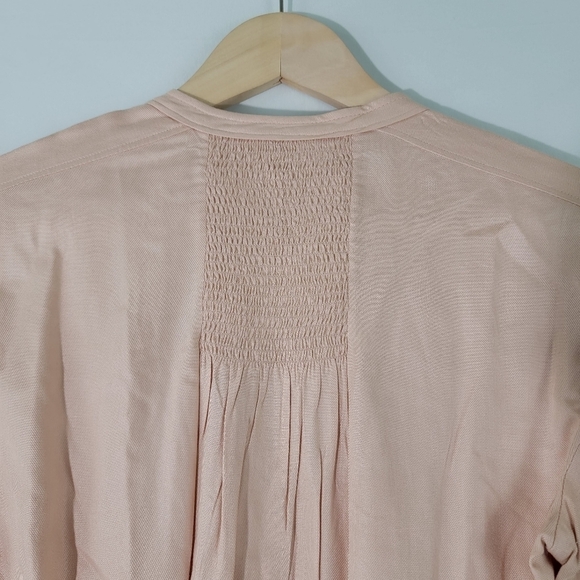 NWT REBECCA TAYLOR LS Twill Blouse in Ballet Size S 100% Viscose Button-Front - Picture 9 of 12